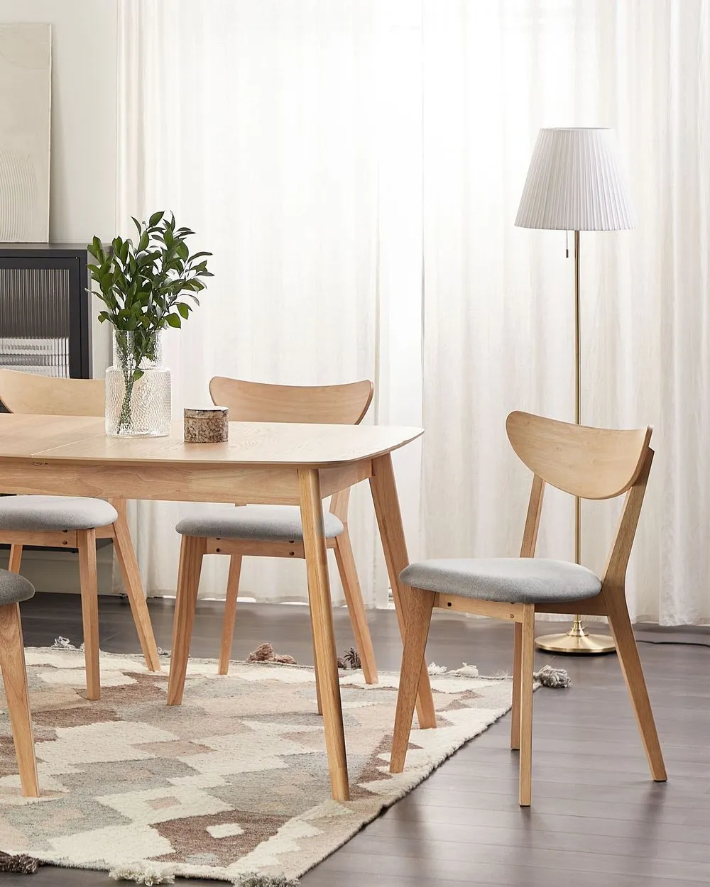 Set di 2 sedie da pranzo ERIE Legno Marrone chiaro