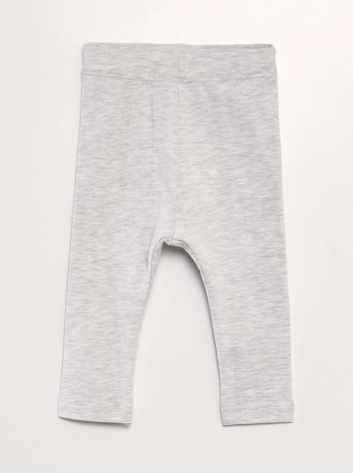 Set di 5 leggings in jersey - GRIGIO