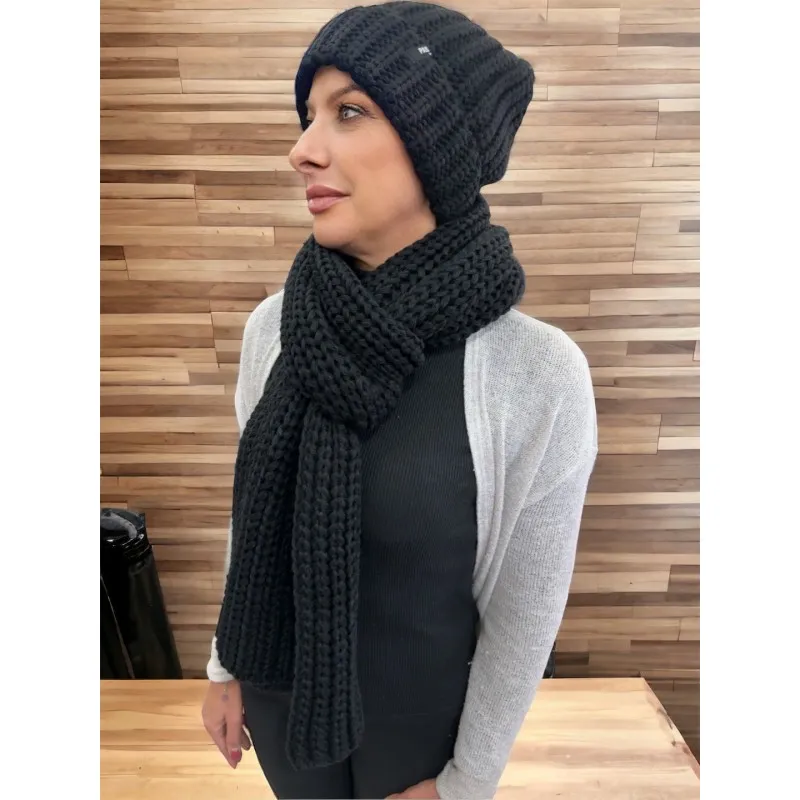 Set Sciarpa e Cappello Nero