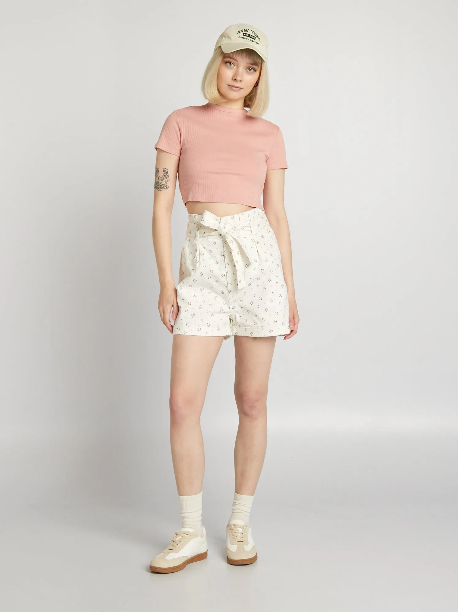 Shorts in twill - BIANCO