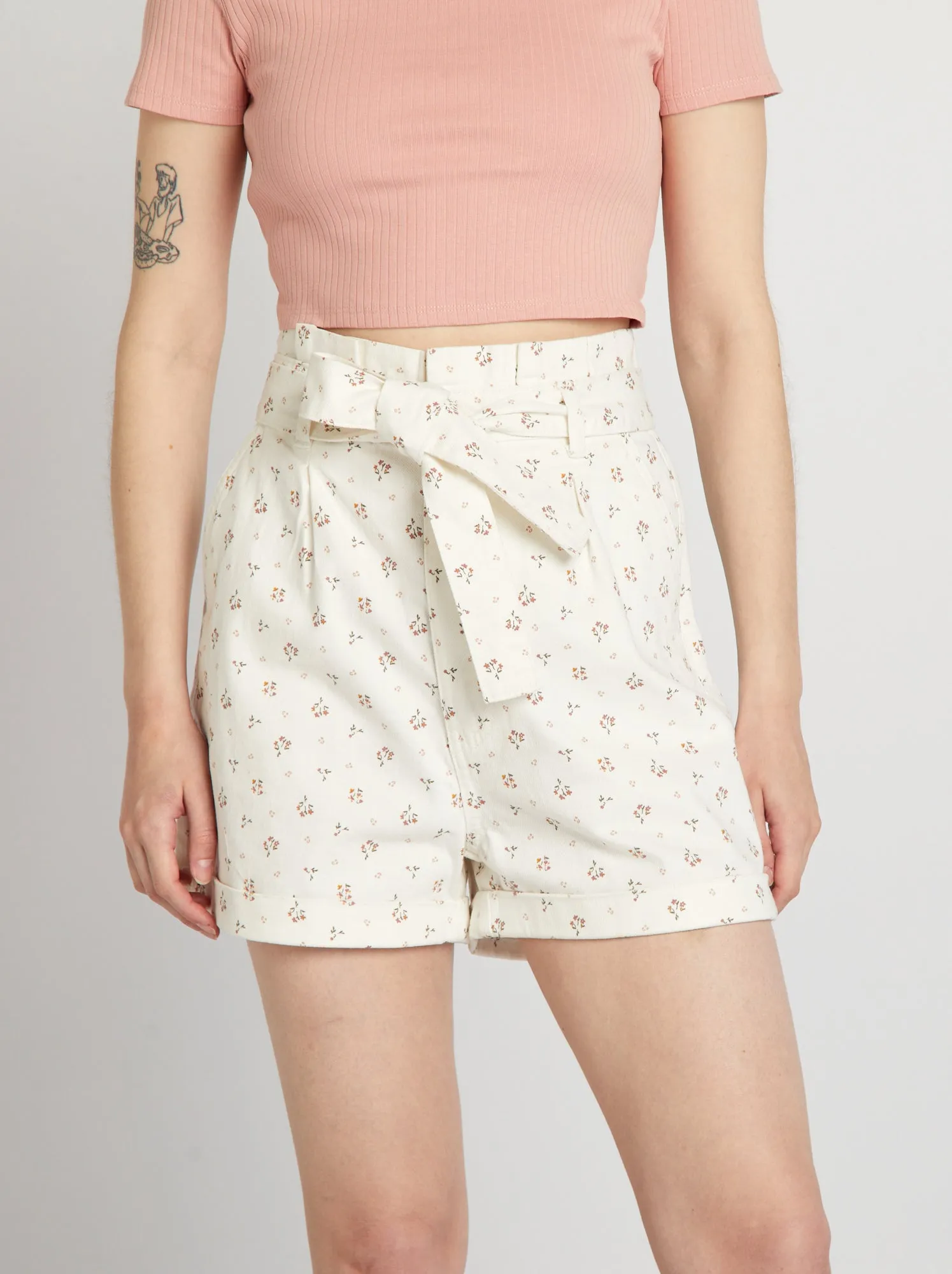 Shorts in twill - BIANCO