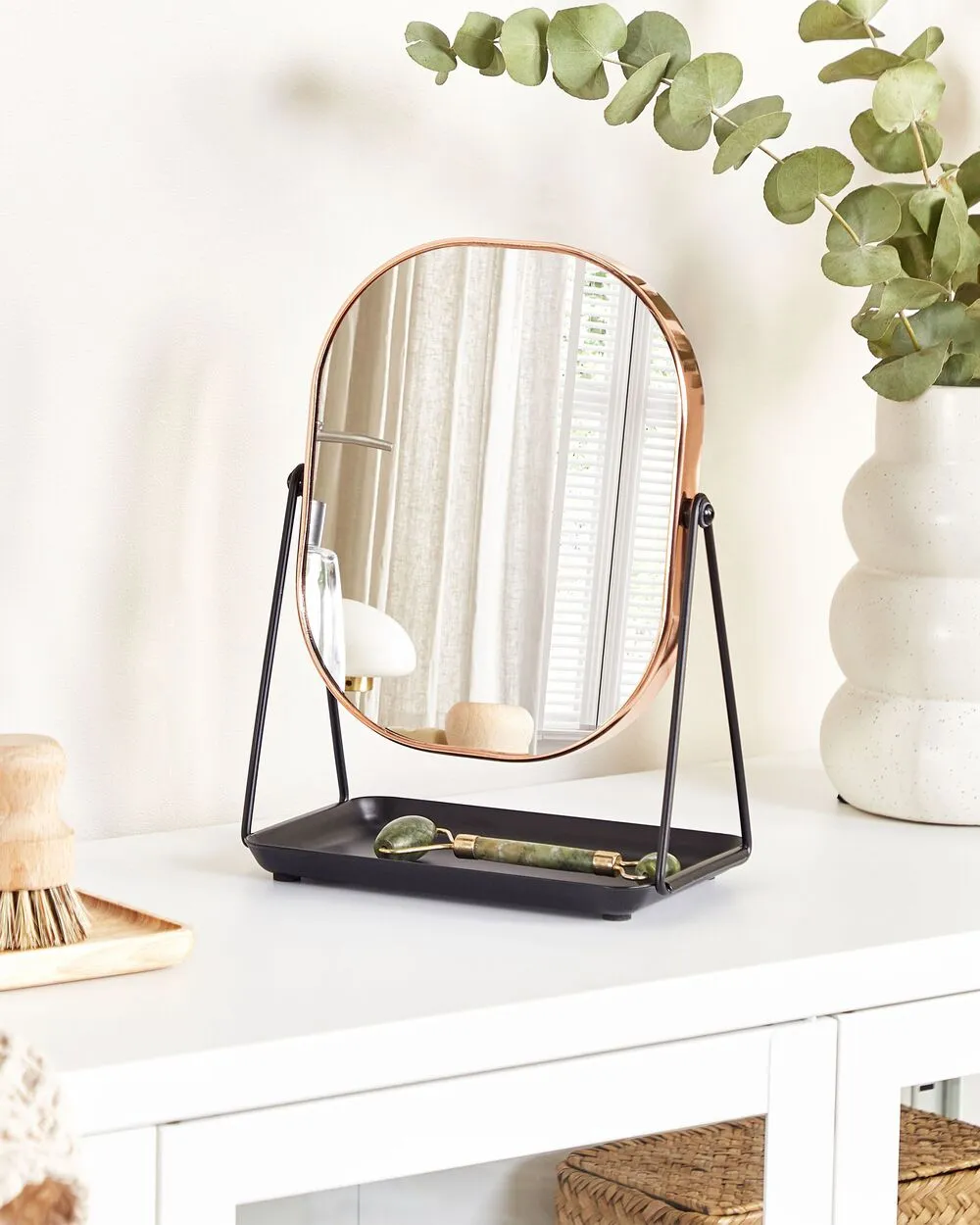 Specchio per make-up CORREZE Oro rosa