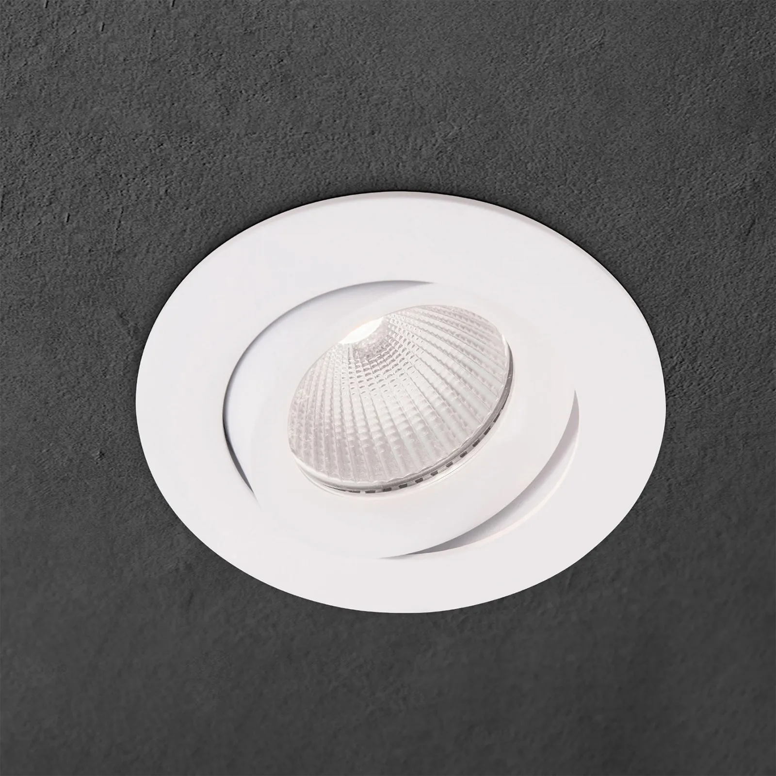 Spot incasso Choice, alluminio, orientabile bianco
