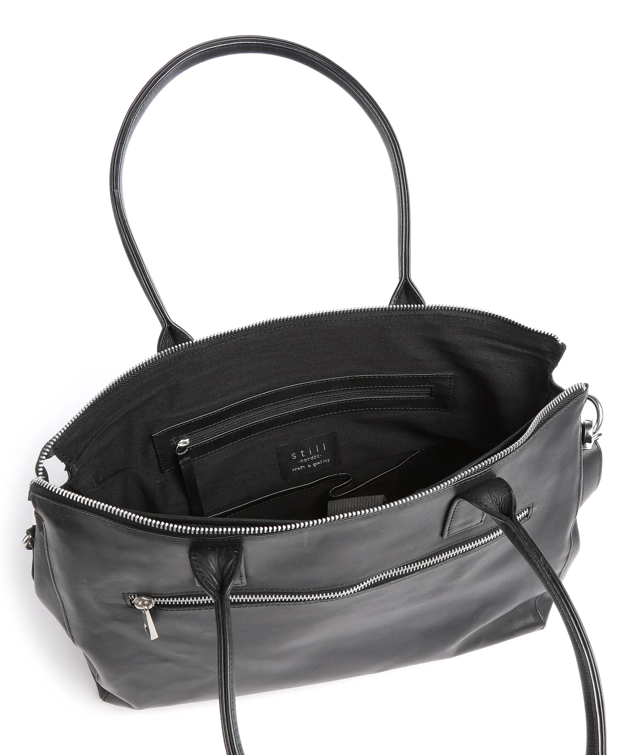  Still Nordic Nobi Borsa a mano 13″ pelle bovina nero  