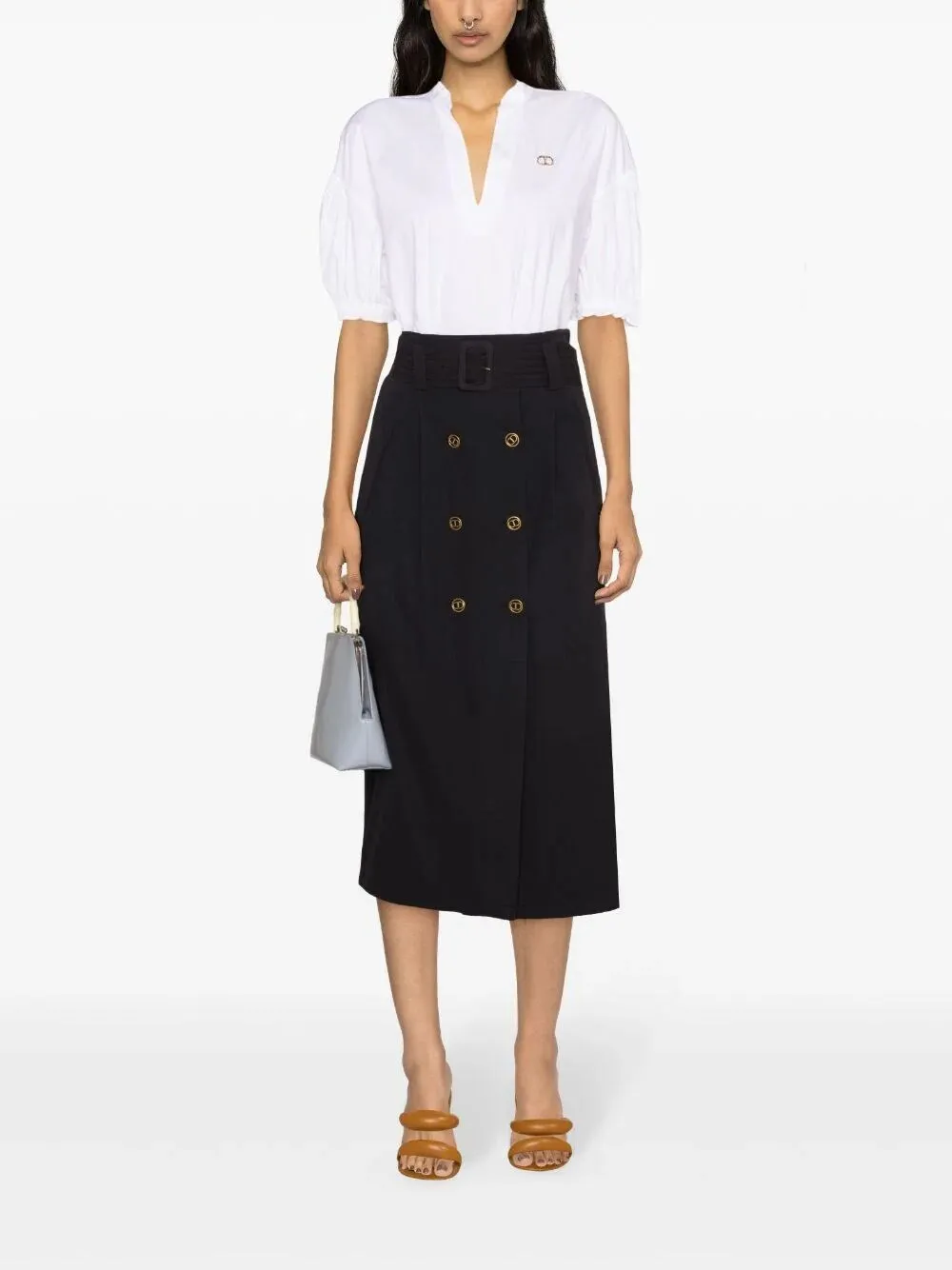 Straight Midi Skirt