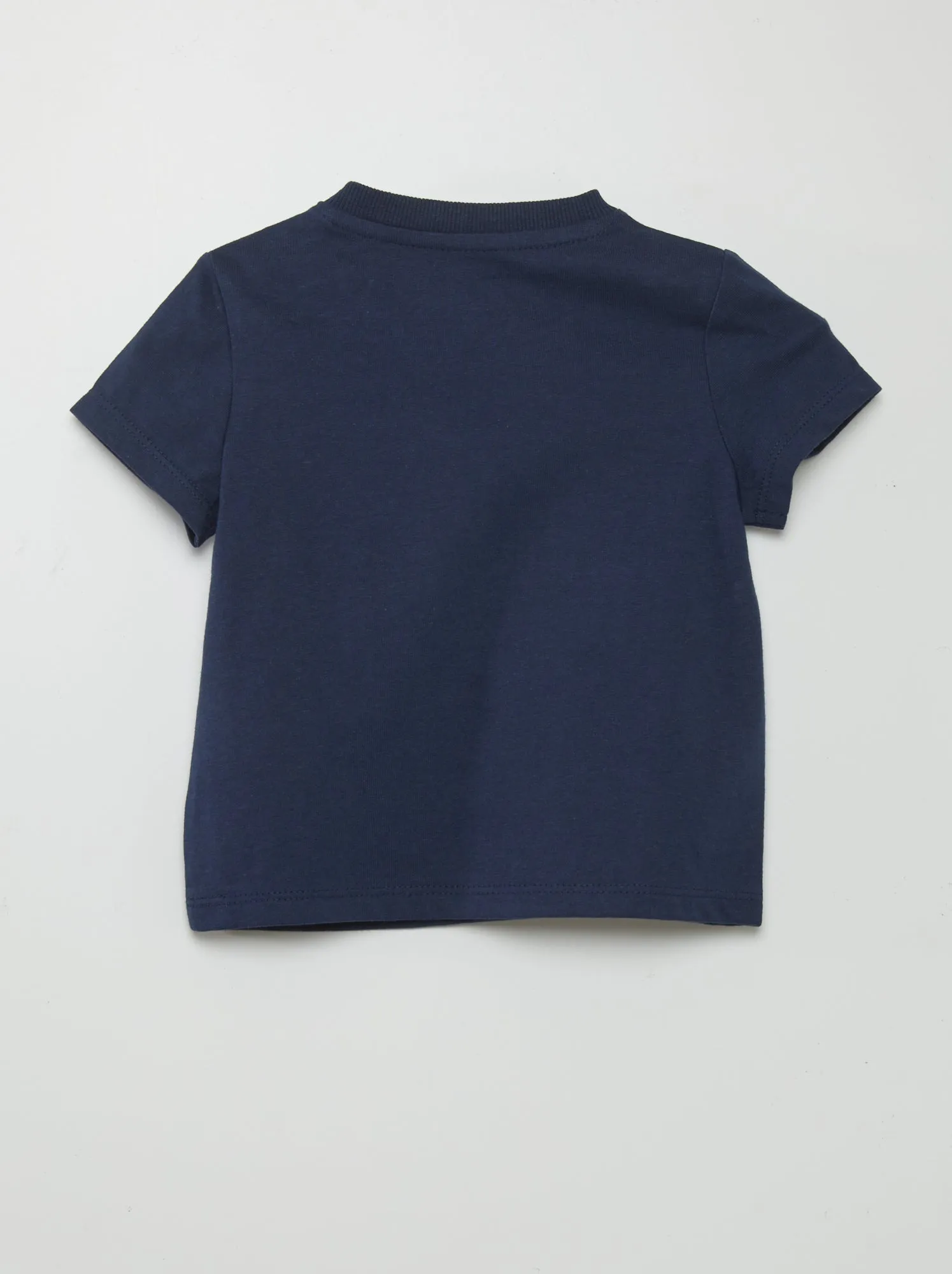 T-shirt a maniche corte con tasche - Blu