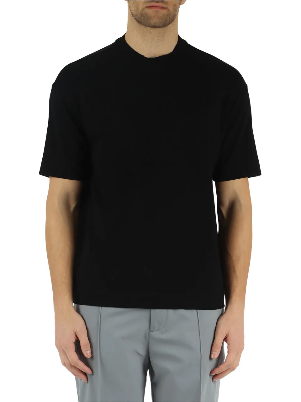 T-shirt in cotone pesante con logo impresso