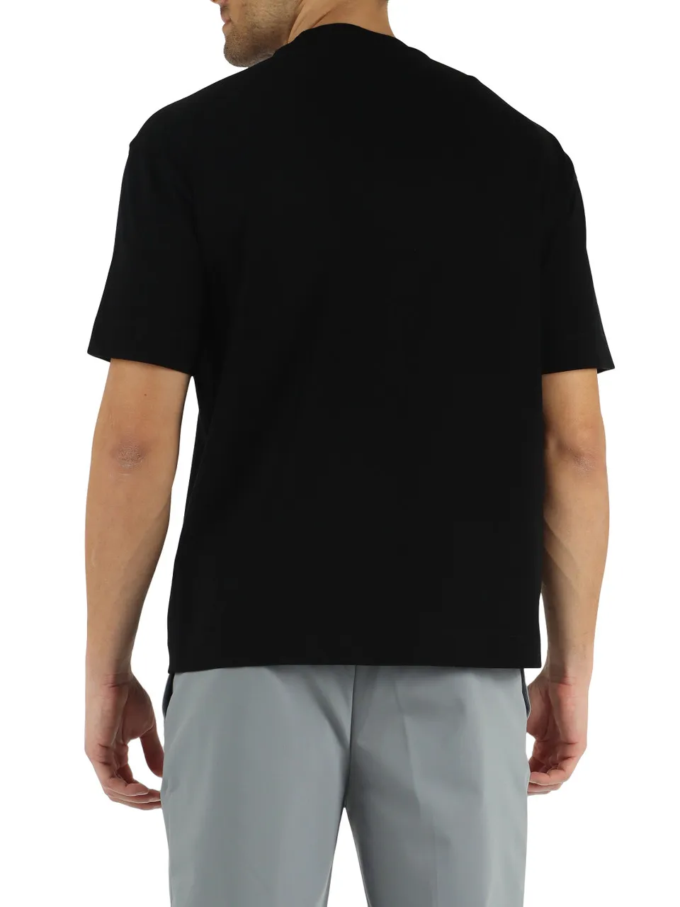 T-shirt in cotone pesante con logo impresso