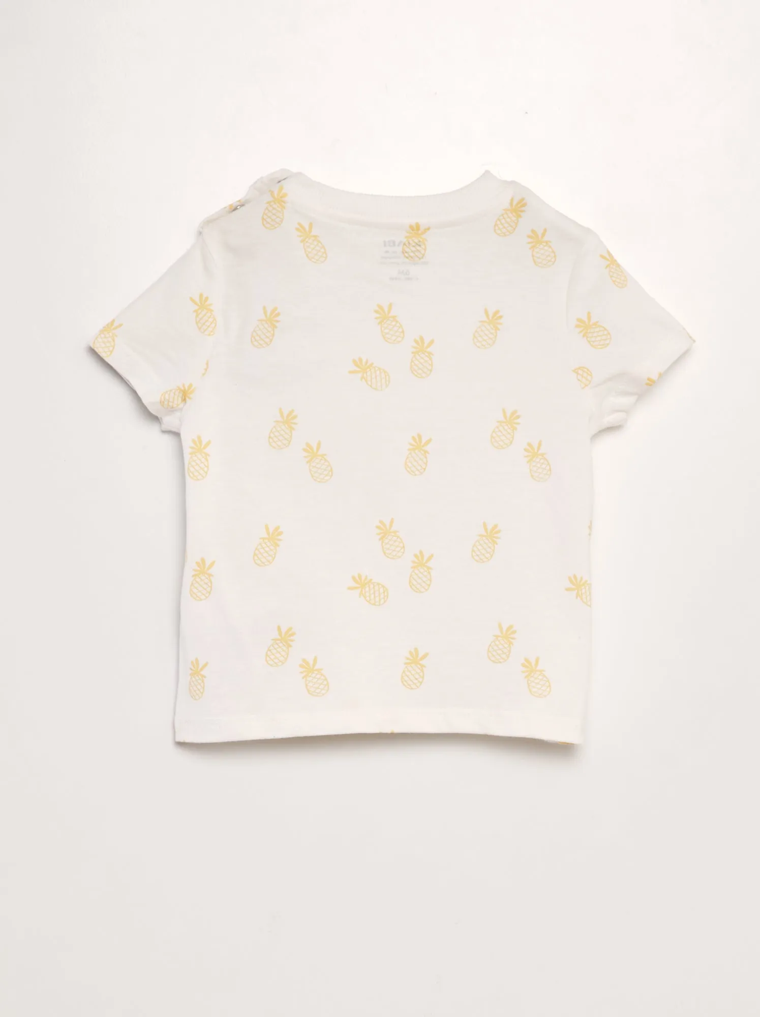 T-shirt stampata con tasche - BIANCO