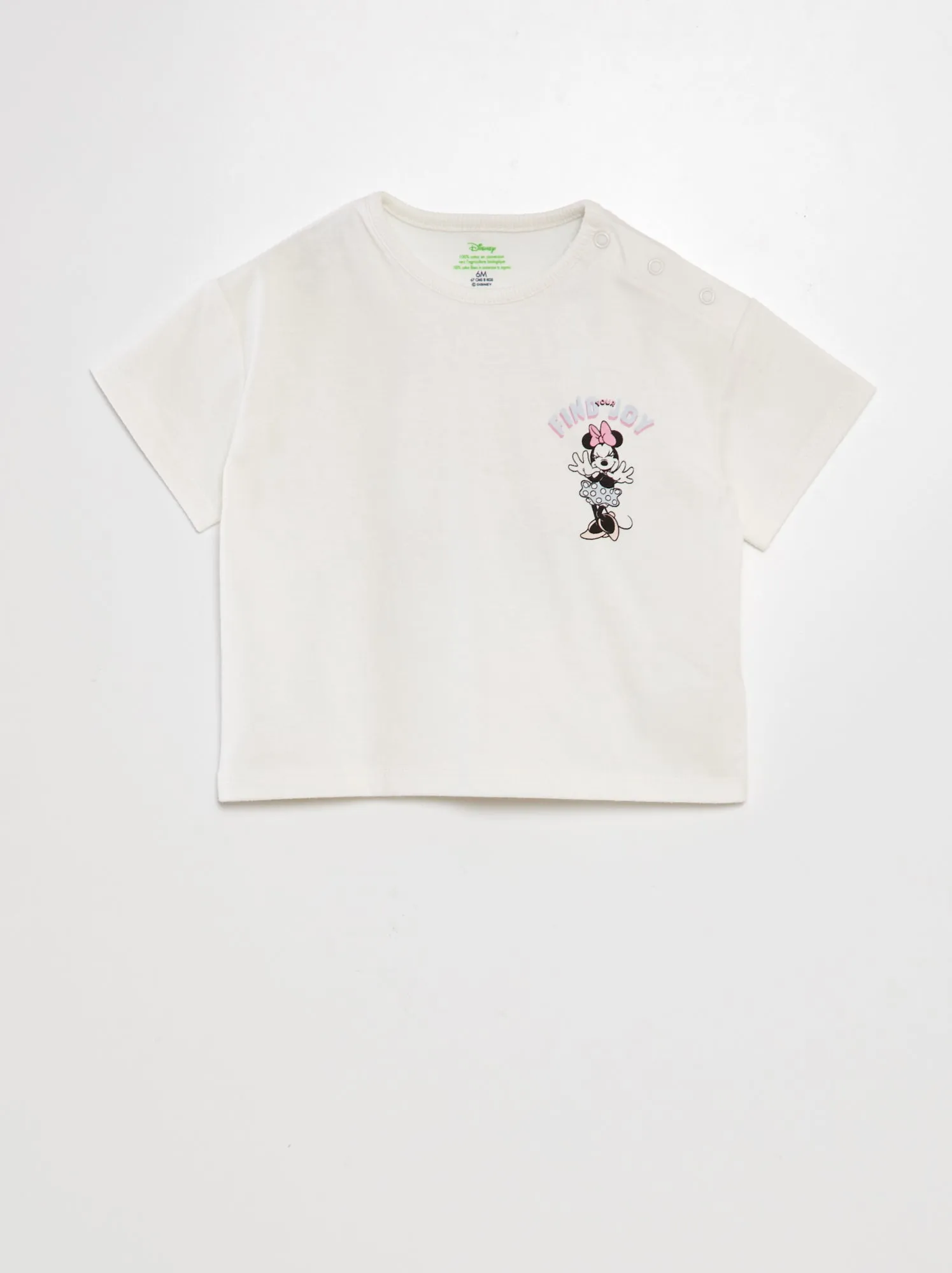 T-shirt stampata 'Minnie' - BIANCO