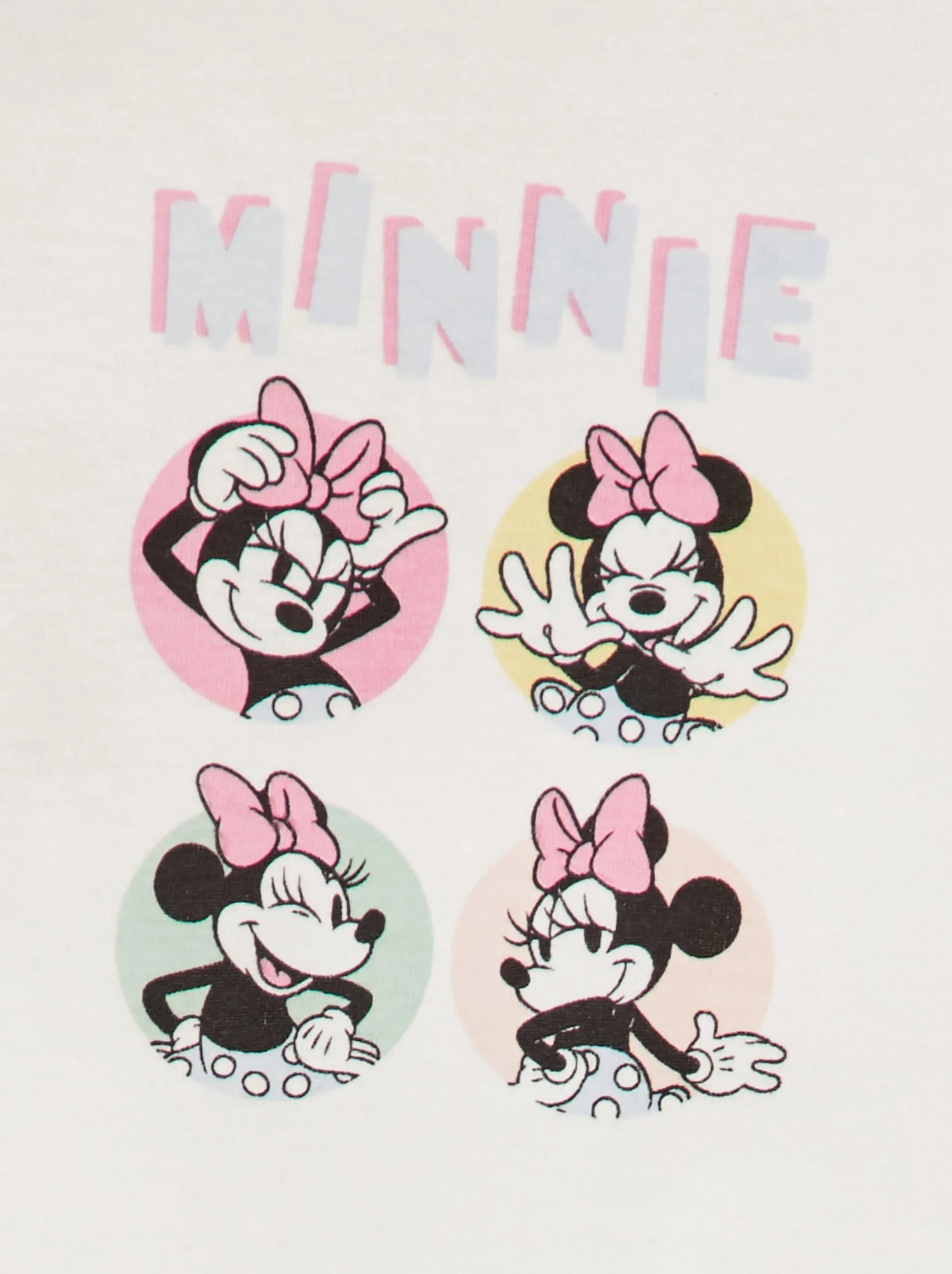 T-shirt stampata 'Minnie' - BIANCO