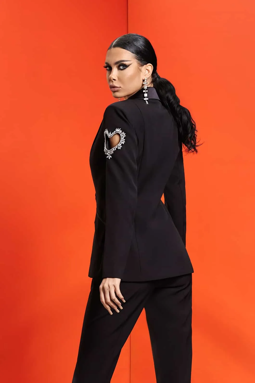 Tailleur giacca e pantaloni a sigaretta