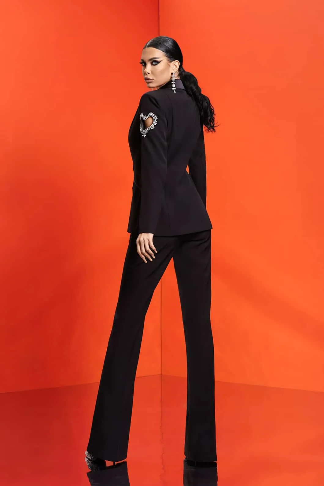 Tailleur giacca e pantaloni a sigaretta