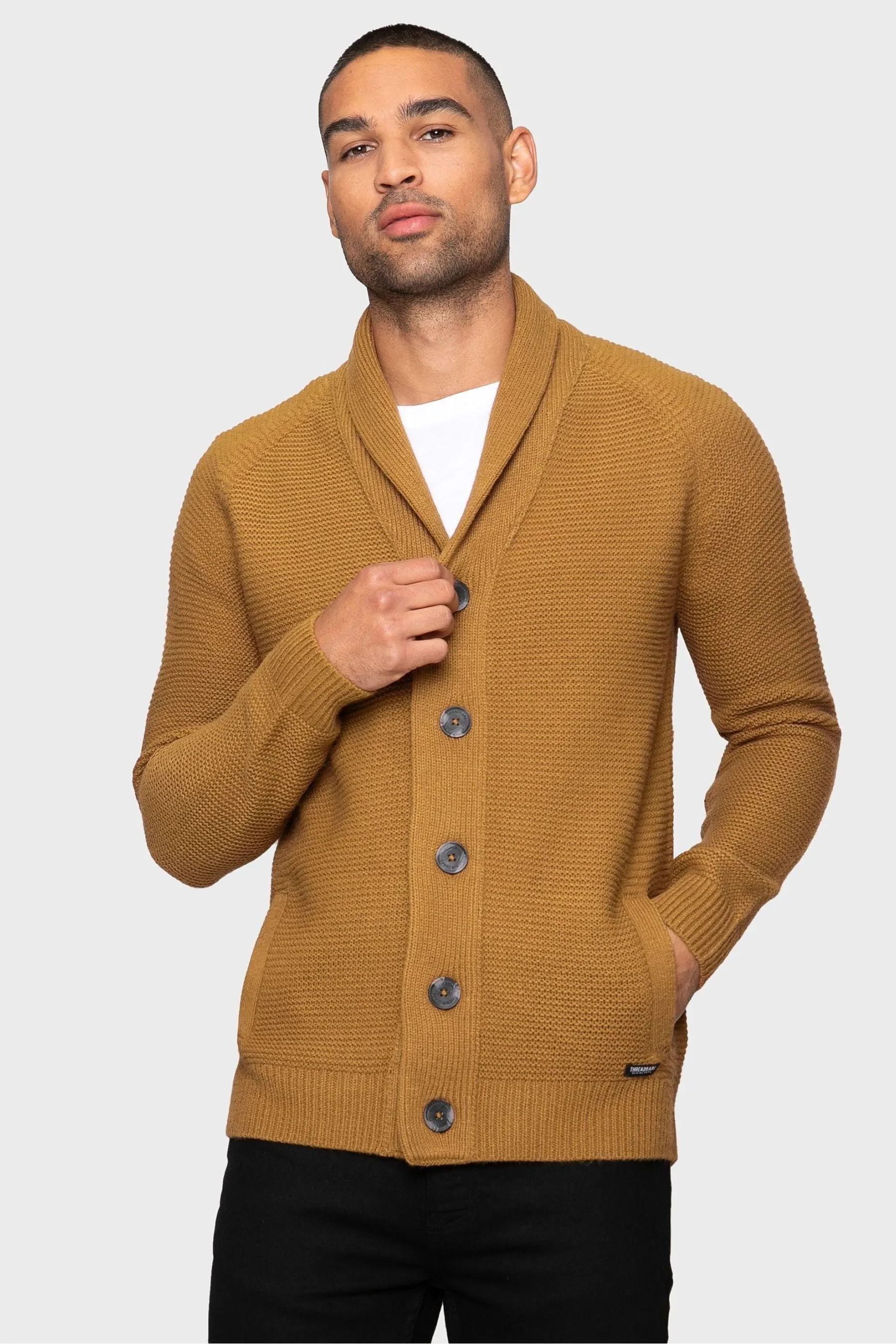 Threadbare - Cardigan con collo sciallato