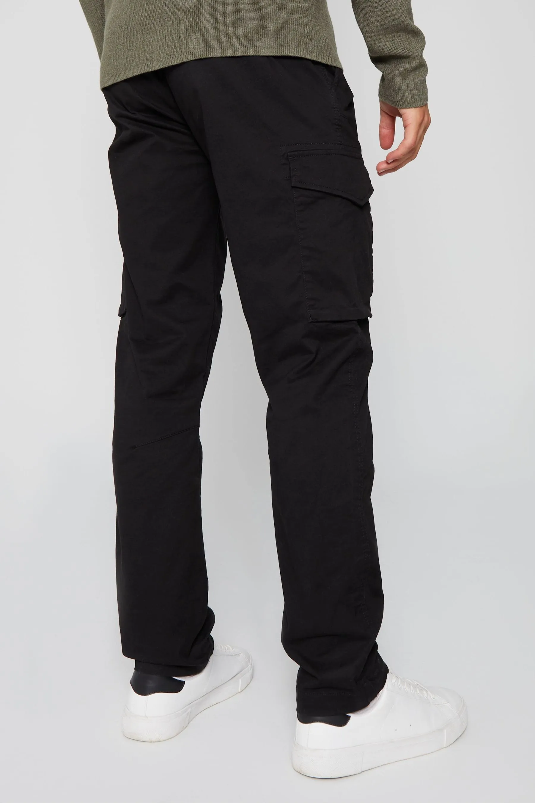 Threadbare - Pantaloni cargo elasticizzato in cotone