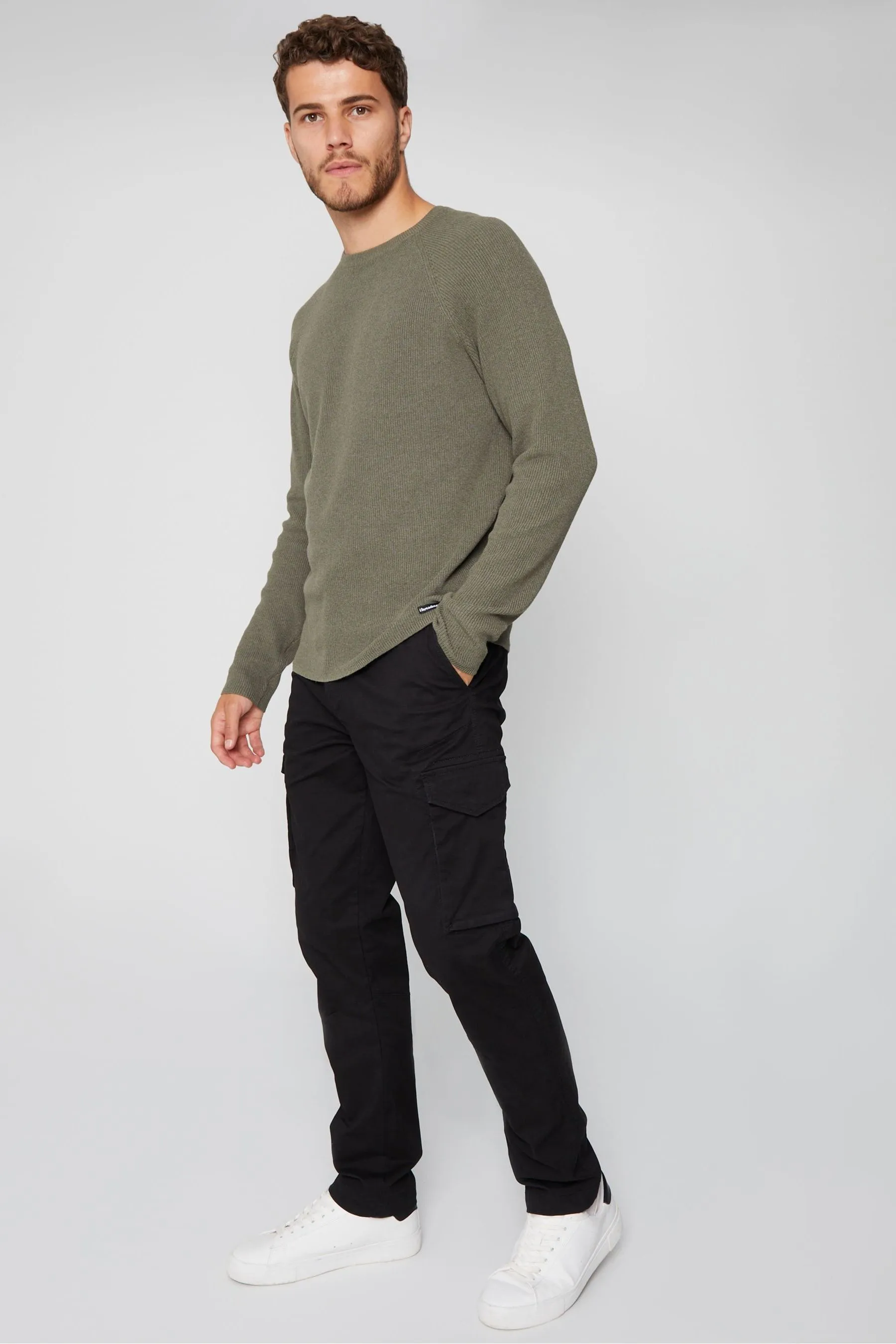 Threadbare - Pantaloni cargo elasticizzato in cotone