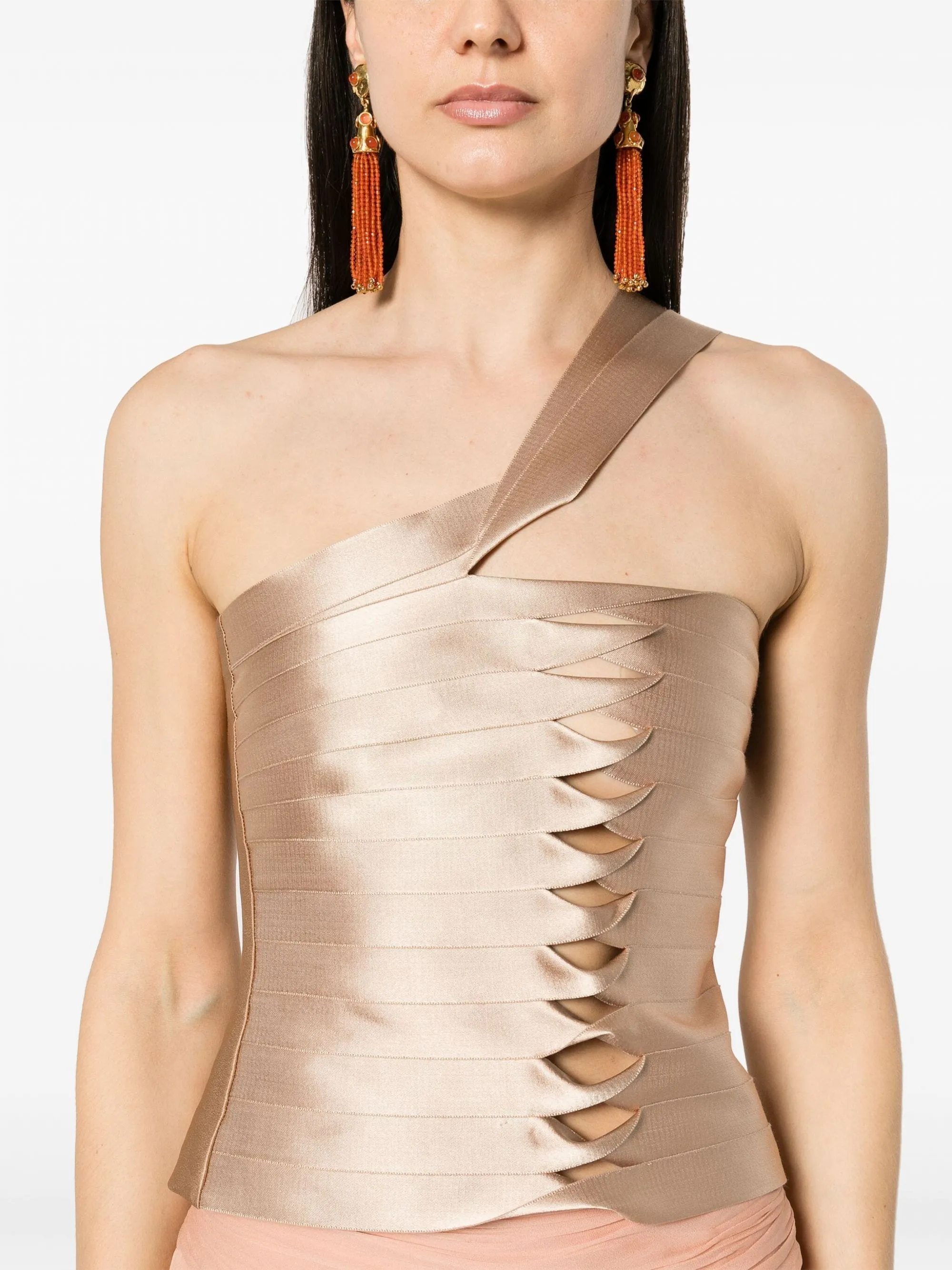 TOP BEIGE IN RASO