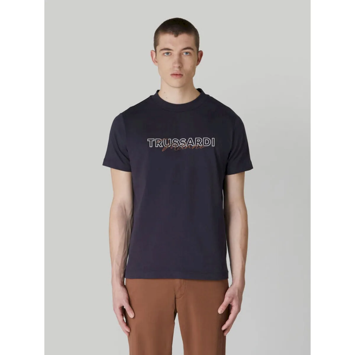 Trussardi t-shirt logo stampa