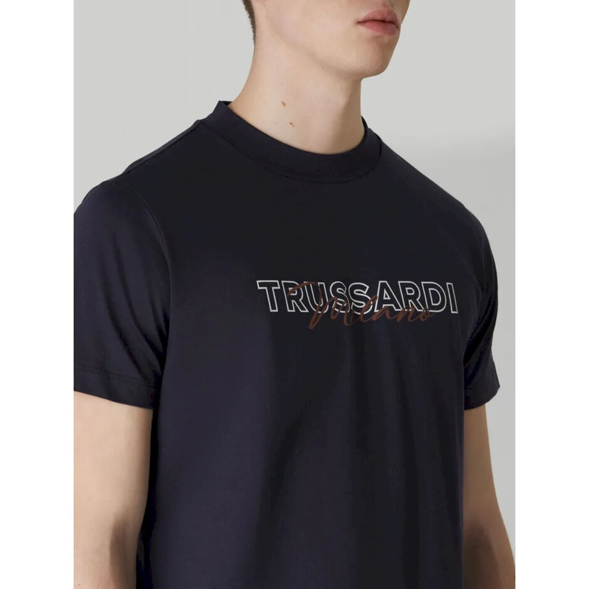 Trussardi t-shirt logo stampa