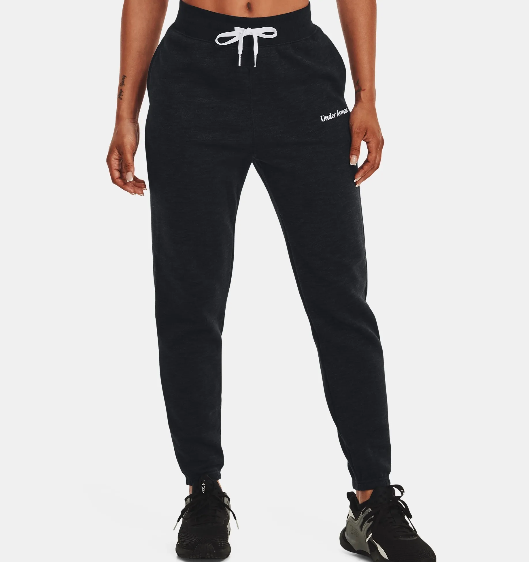 Under Armour Essential Fleece Script Pant Donna