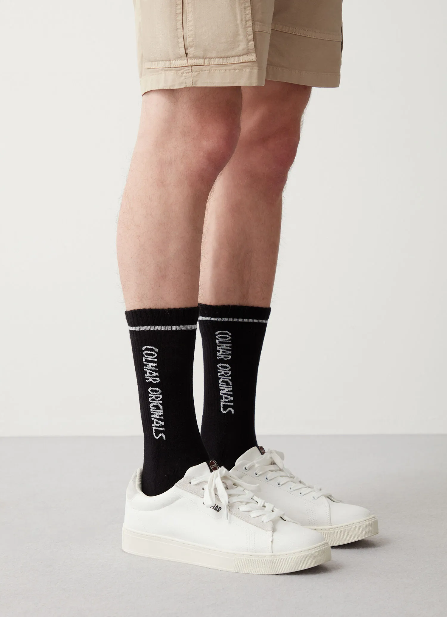 Unisex socks with two jacquard logos (2 pairs)