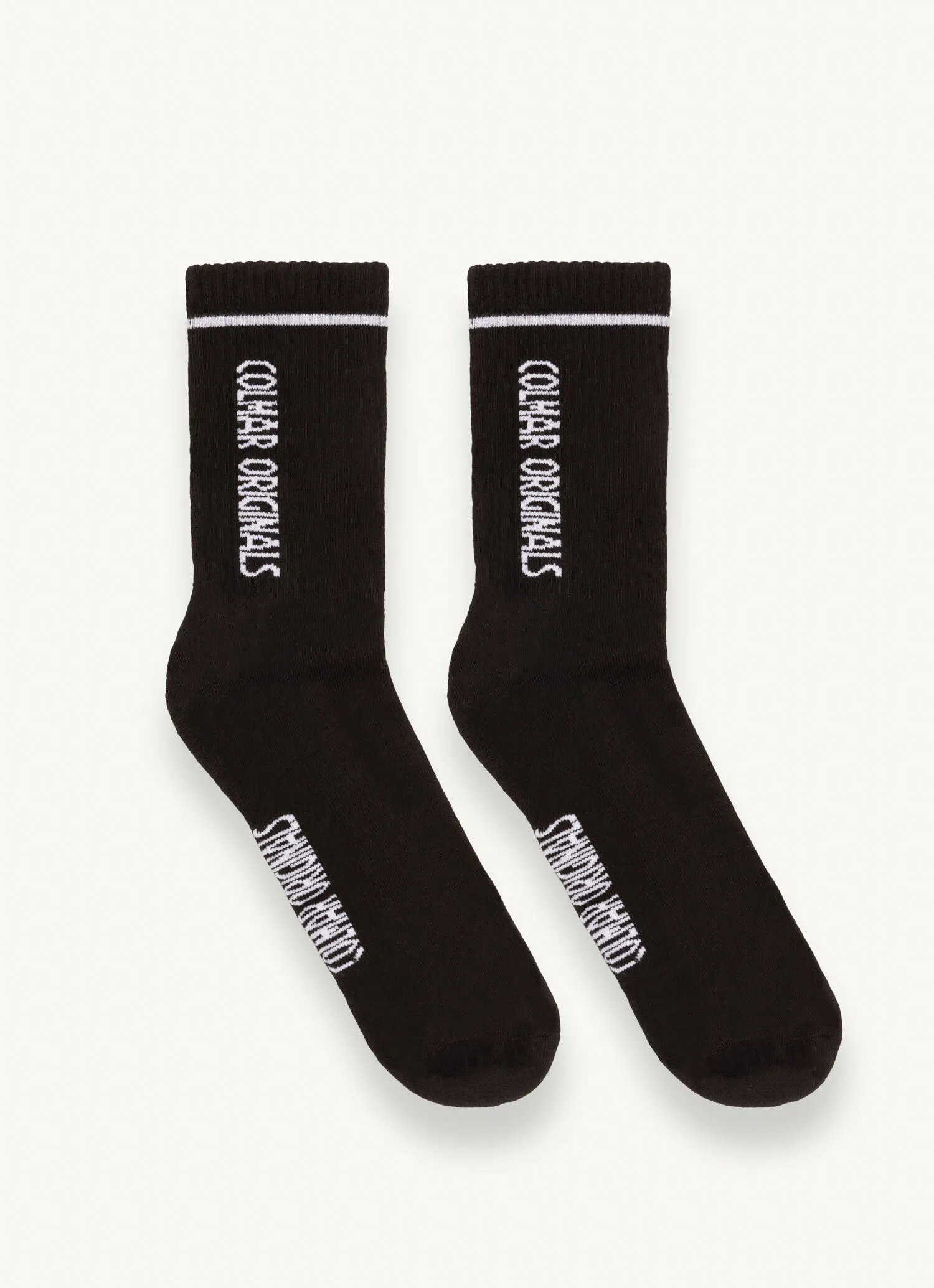 Unisex socks with two jacquard logos (2 pairs)