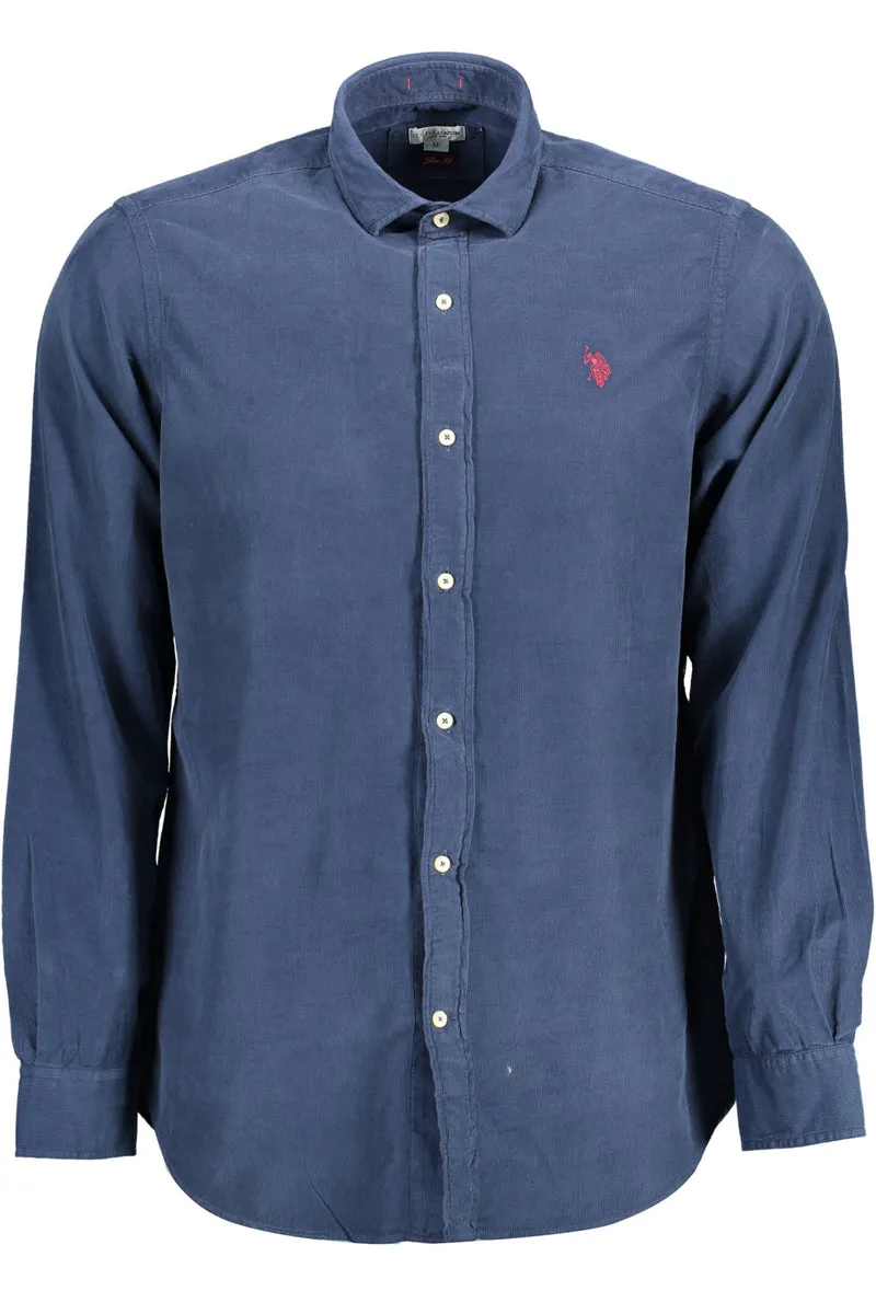 U.S. POLO CAMICIA MANICHE LUNGHE UOMO BLU