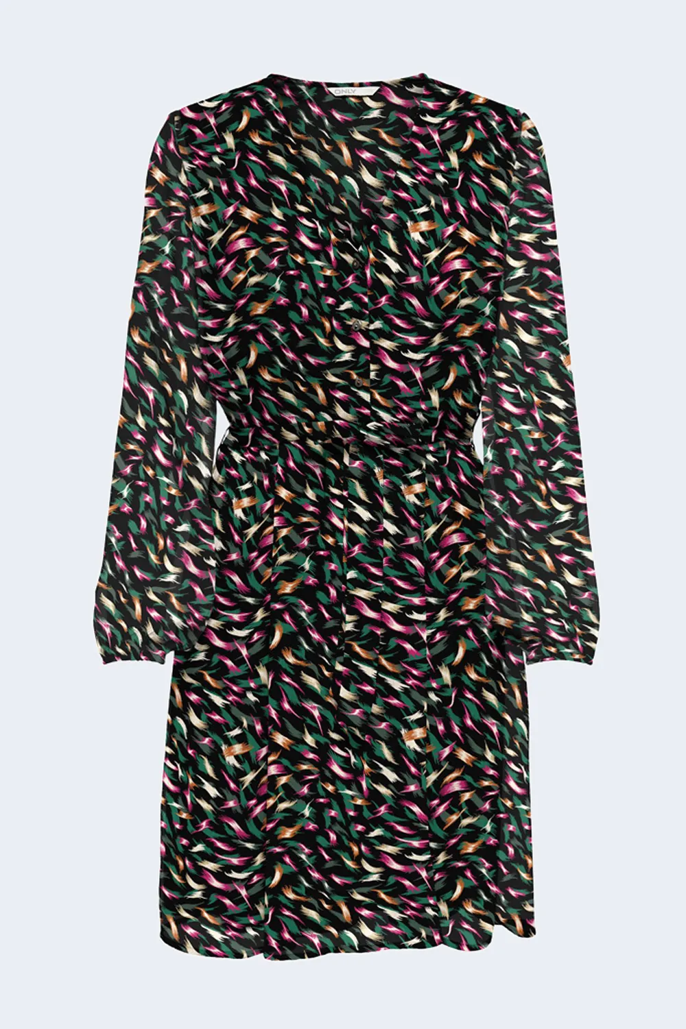 Vestito midi Only SLOANE L/S SHORT CS PTM Verde Scuro