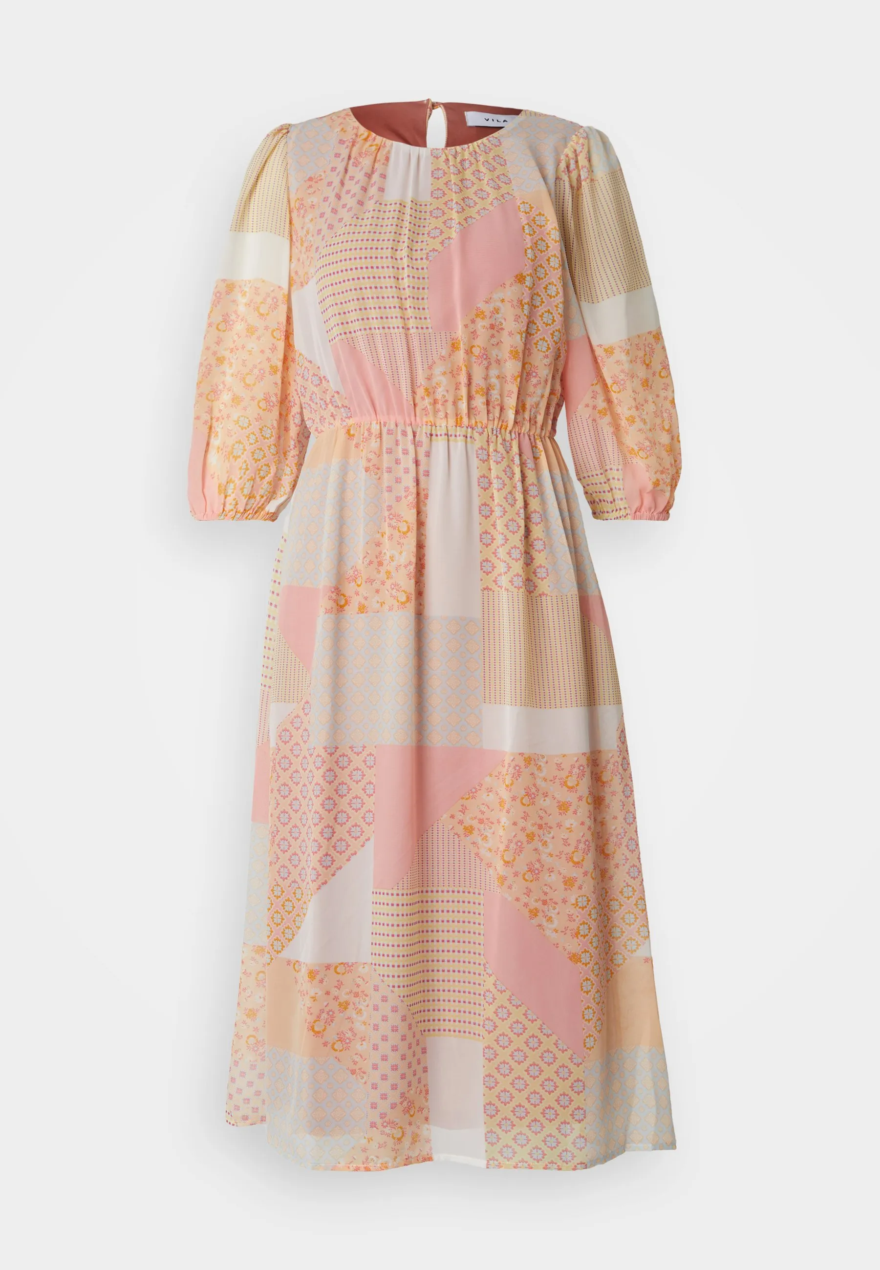 VIBINE O NECK 3/4 SLEEVES MIDI DRESS - Vestito estivo