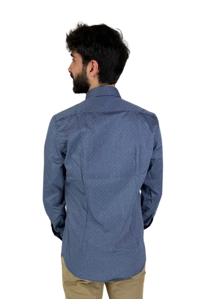 Vipa camicia slim fit a microfantasia Armilia