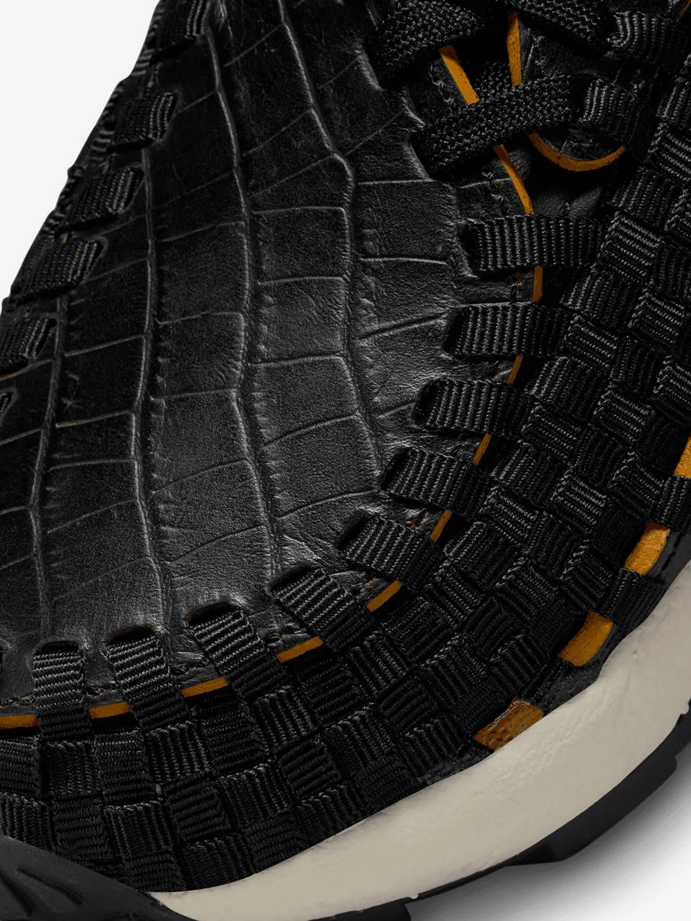 W Air Footscape Woven Black Croc Sneakers