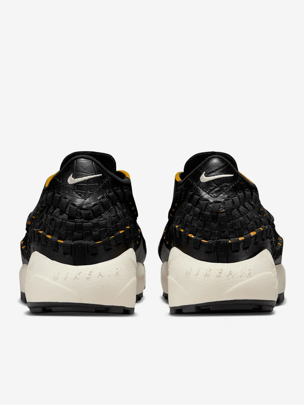 W Air Footscape Woven Black Croc Sneakers