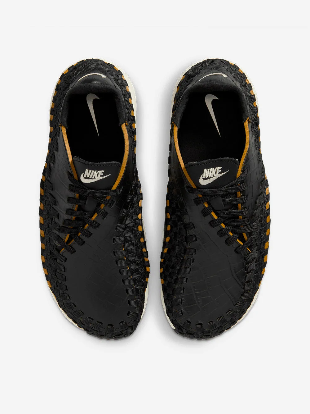 W Air Footscape Woven Black Croc Sneakers