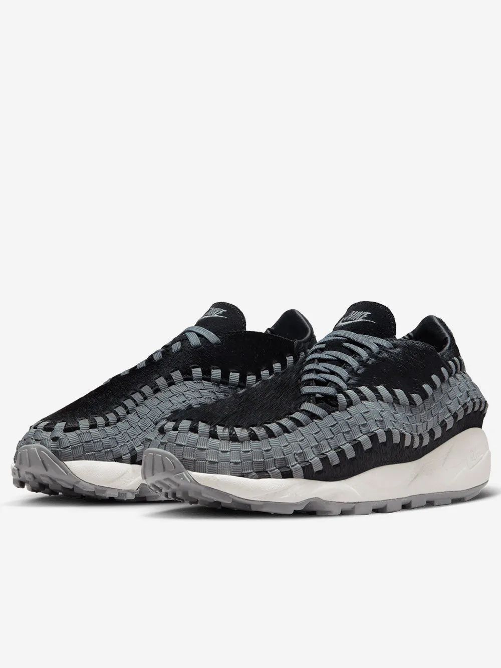 W Air Footscape Woven Black Smoke Sneakers