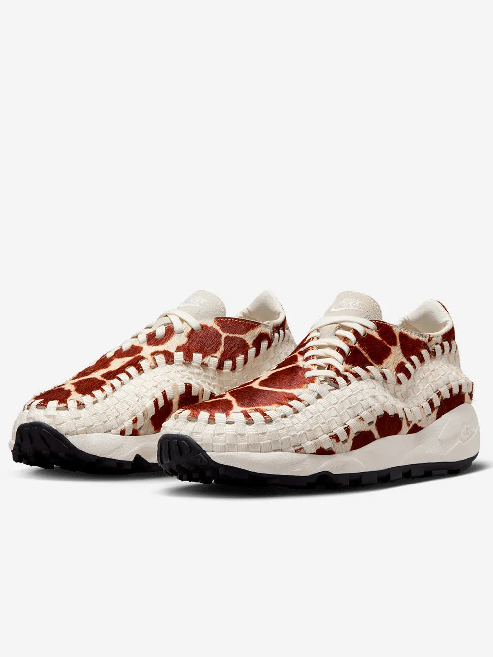 W Air Footscape Woven Cow Print Sneakers