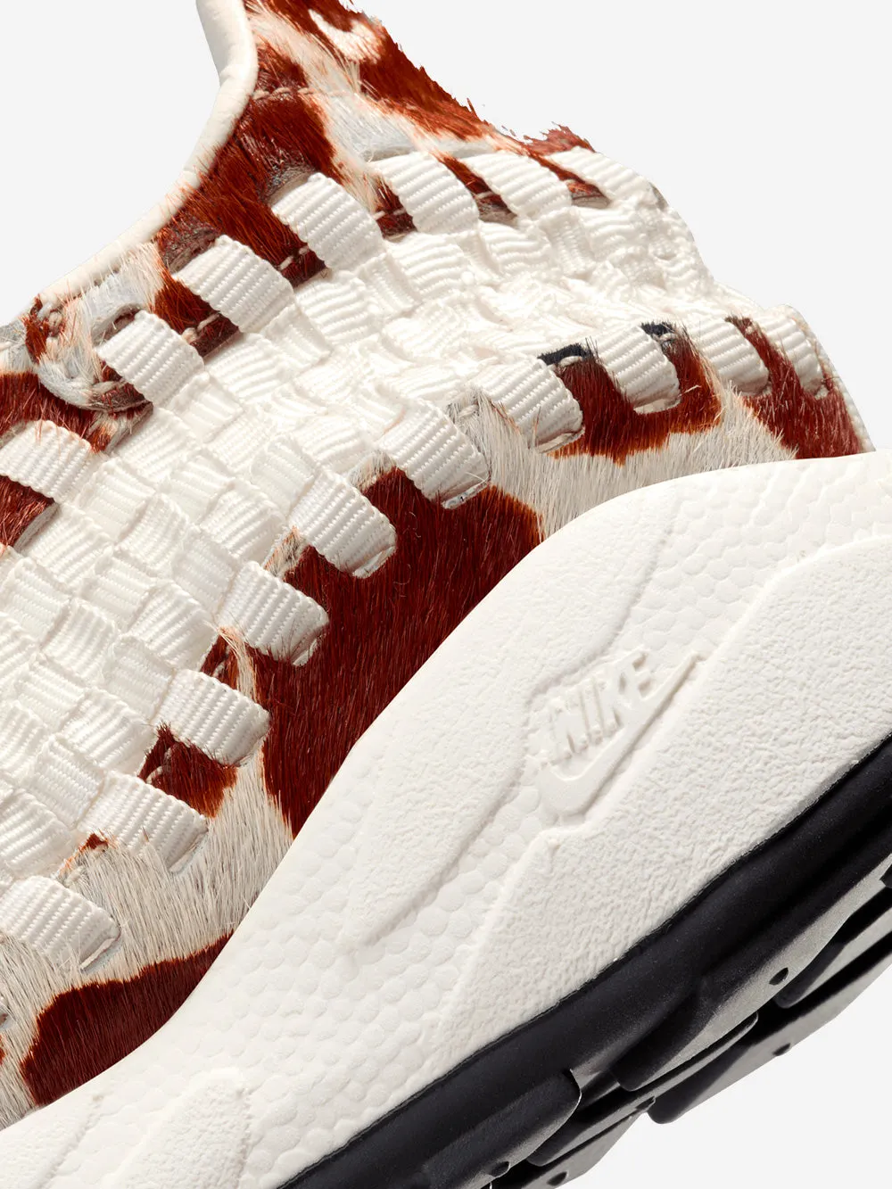 W Air Footscape Woven Cow Print Sneakers