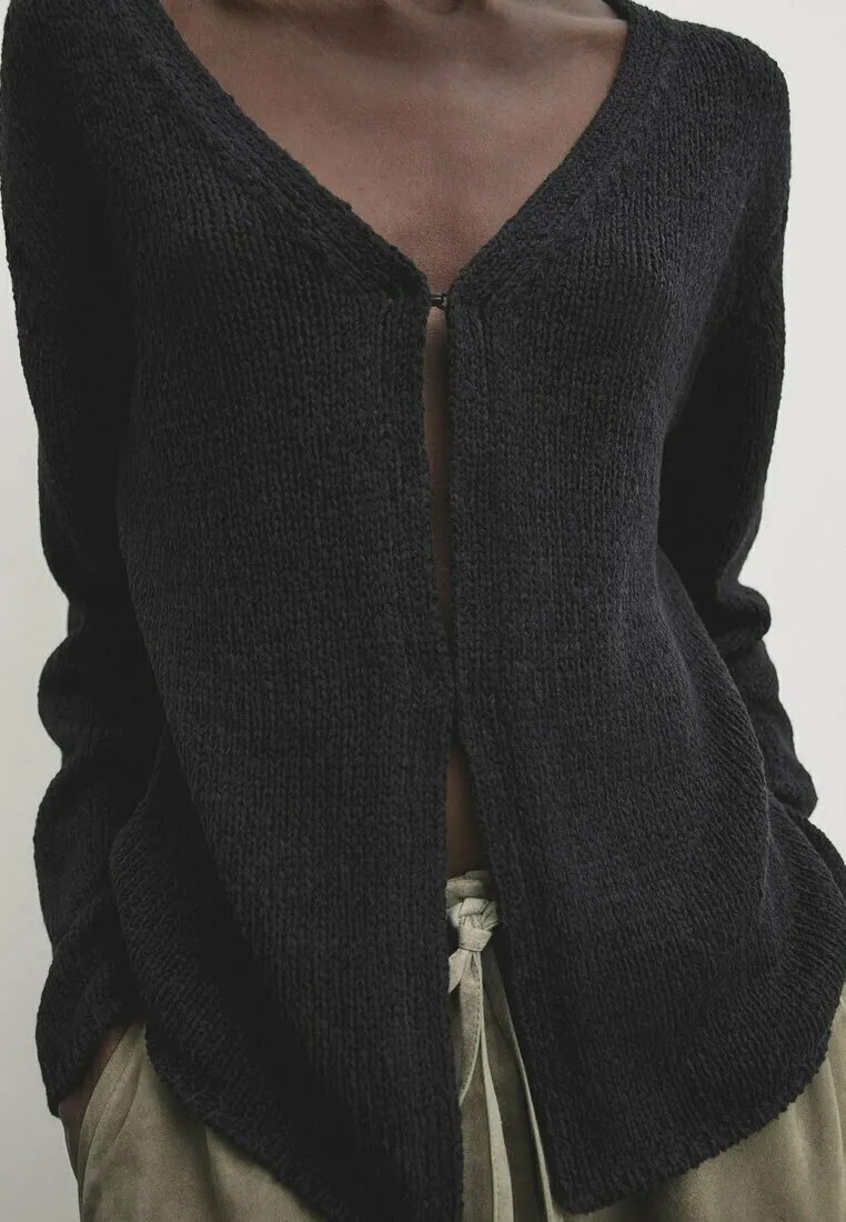 WITH HOOK FASTENINGS - Cardigan