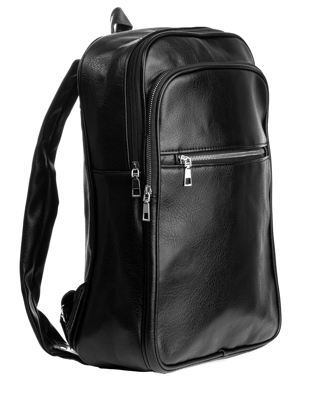Zaino Zainetto Da Spalla Borsa Uomo Unisex Ecopelle Vintage Nero GIOSAL-ZU1103A