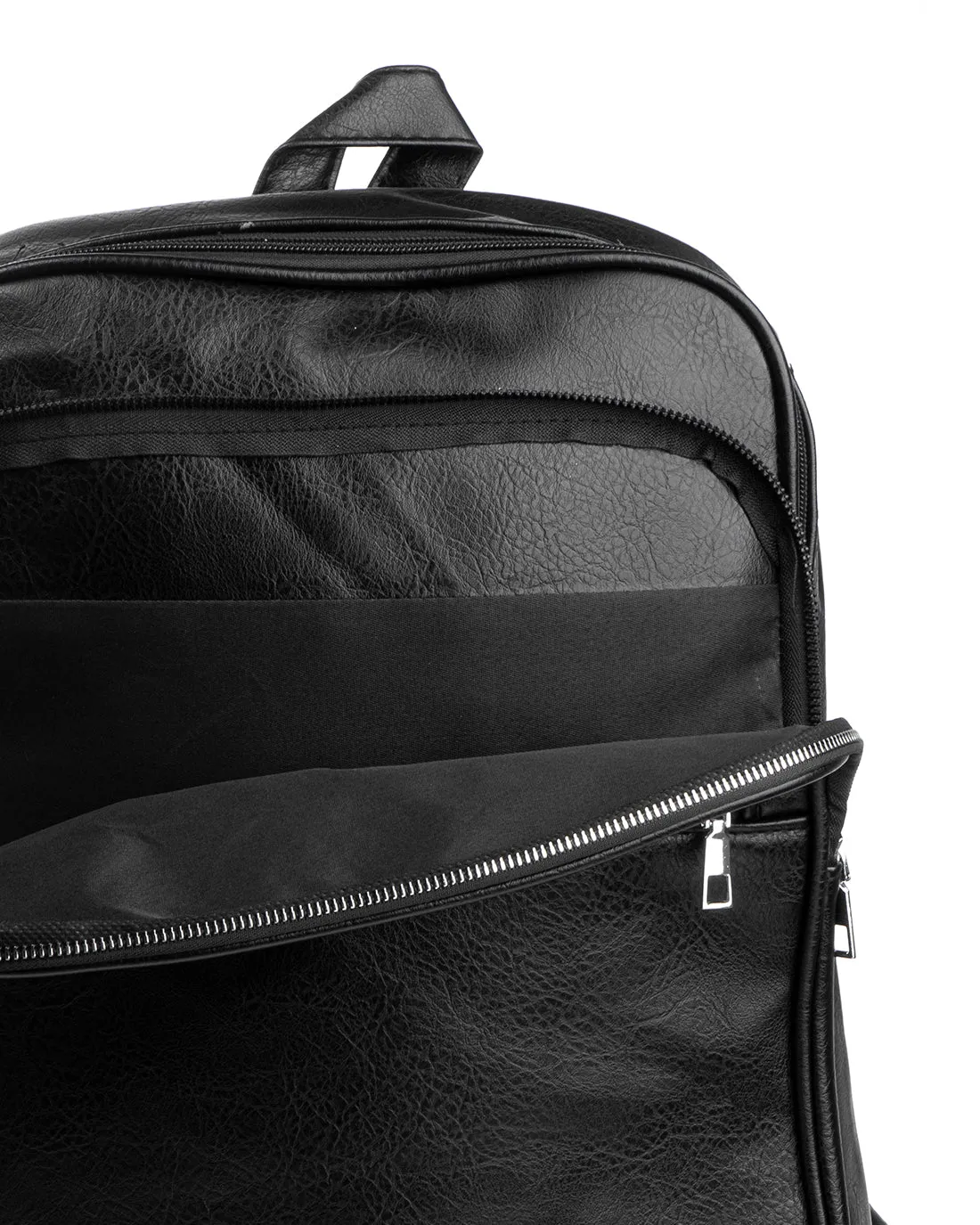 Zaino Zainetto Da Spalla Borsa Uomo Unisex Ecopelle Vintage Nero GIOSAL-ZU1103A
